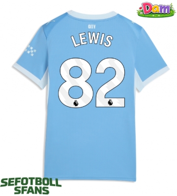 Manchester City Rico Lewis #82 Hemmatröja Kvinnor 2026-27 Kortärmad